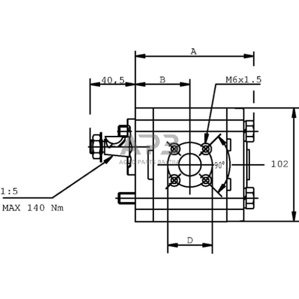 Hidraulinis siurblys Casappa PLP2014S054B5 1 Hidraulinis siurblys Casappa PLP2014S054B5 1