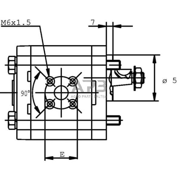 Hidraulinis siurblys Casappa PLP2025S054B5 3 Hidraulinis siurblys Casappa PLP2025S054B5 3