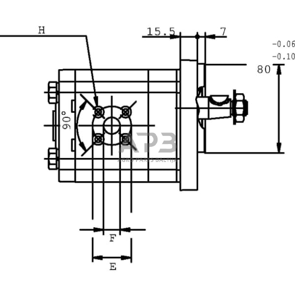 Hidraulinis siurblys Casappa PLP2025S355B2 3 Hidraulinis siurblys Casappa PLP2025S355B2 3