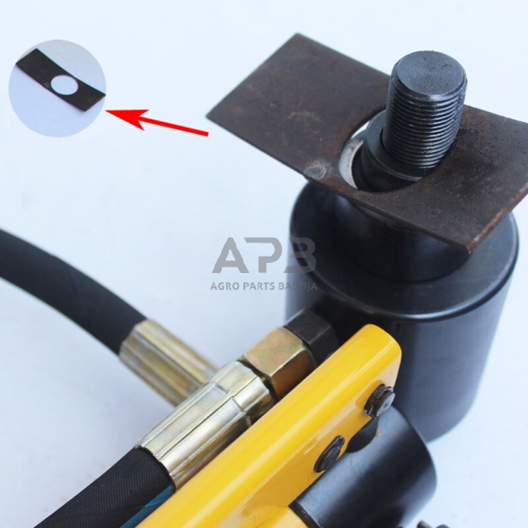 Hidraulinis skylių pramušėjas 15t 63-114mm 1 Hidraulinis skylių pramušėjas 15t 63-114mm 1