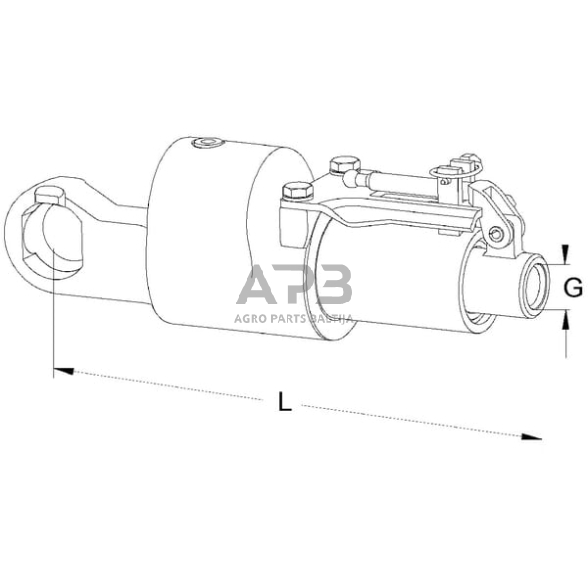 Hidraulinis stabilizatorius Walterscheid 201757 HGST 1 Hidraulinis stabilizatorius Walterscheid 201757 HGST 1