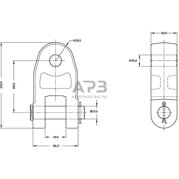 Hidraulinė galvutė TL25352100KR 1 Hidraulinė galvutė TL25352100KR 1