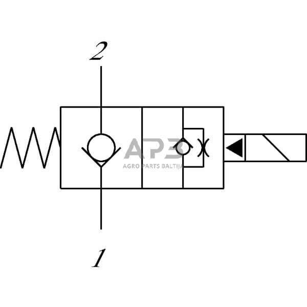 Hidraulinės sistemos vožtuvas 2/2 SVP08-NC-00-B-00, SVP08NC00B00 3