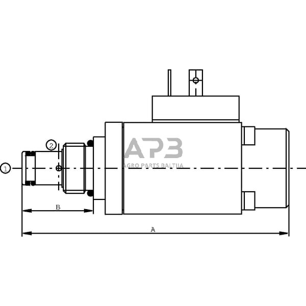 Hidraulinės sistemos vožtuvas slėgio mažinimo 12Vdc MP10X/031B, MP10X031B 2 Hidraulinės sistemos vožtuvas slėgio mažinimo 12Vdc MP10X/031B, MP10X031B 2