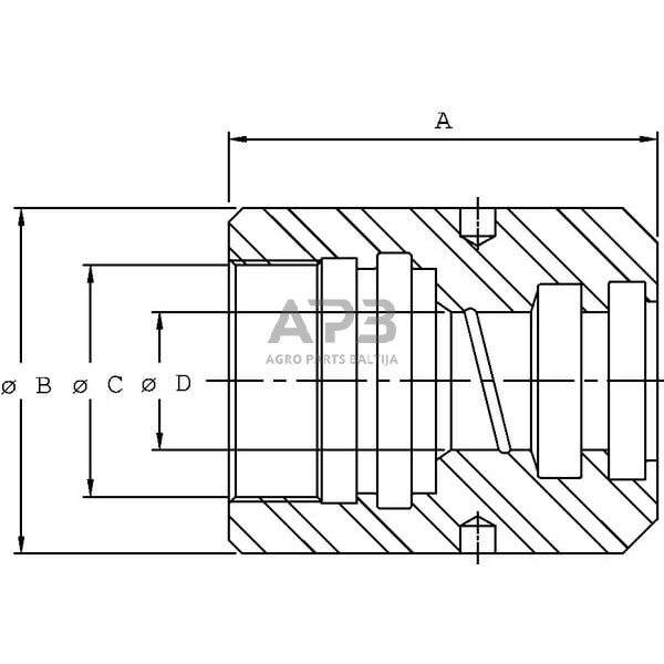Hidraulinio cilindro spaudiminė galva PC2905007VM PC25 1