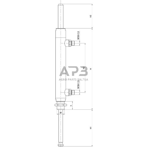 Hidraulinis cilindras ARZO0552200000 1 Hidraulinis cilindras ARZO0552200000 1