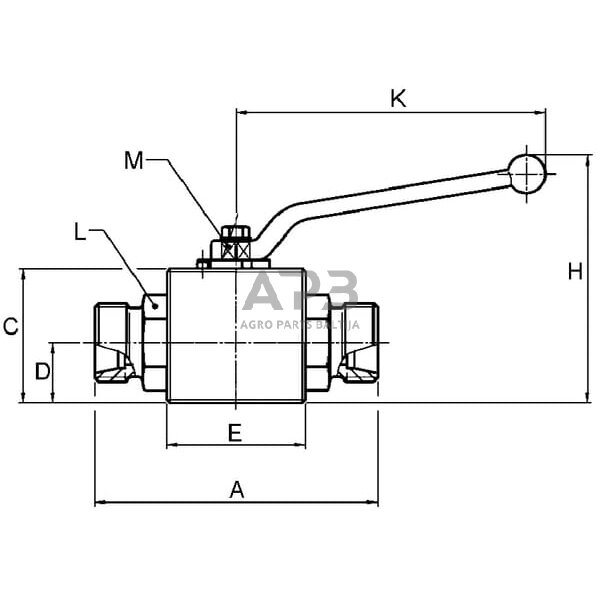Hidraulinis kranas 2/2 – M14x1,5, KHS08LGP 1