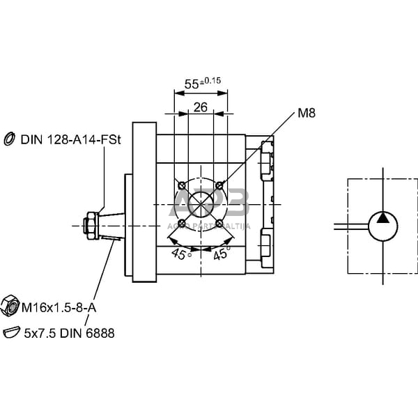 Hidraulinis siurblys Bosch Rexroth 0510725444 2