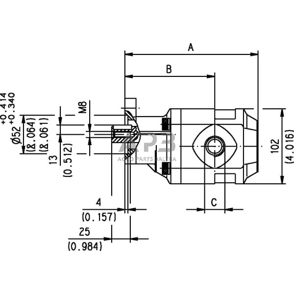 Hidraulinis siurblys Casappa FP2040B Hidraulinis siurblys Casappa FP2040B