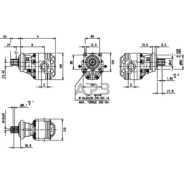 Hidraulinis siurblys Casappa FP3027D16Z0 3 Hidraulinis siurblys Casappa FP3027D16Z0 3