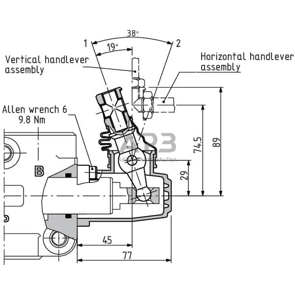 Hidraulinis skirstytuvas DF25/3A-12L, DF253001 4 Hidraulinis skirstytuvas DF25/3A-12L, DF253001 4