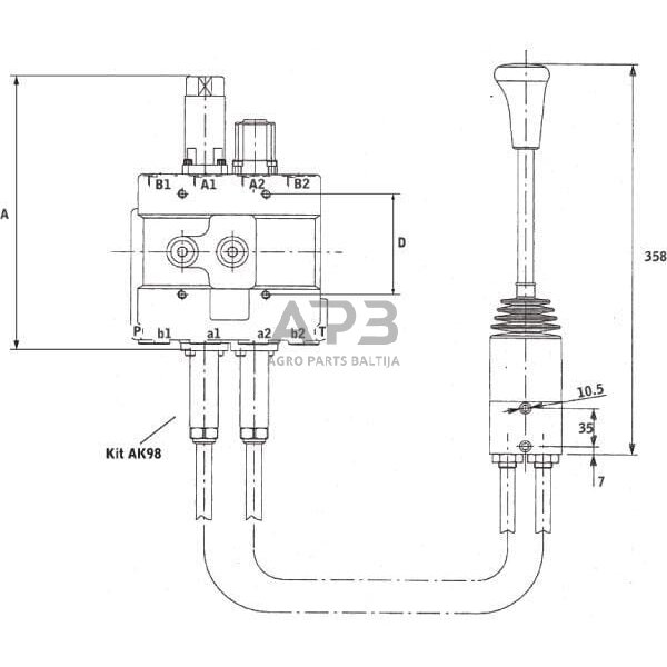 Hidraulinis skirstytuvas DLM142001 4 Hidraulinis skirstytuvas DLM142001 4