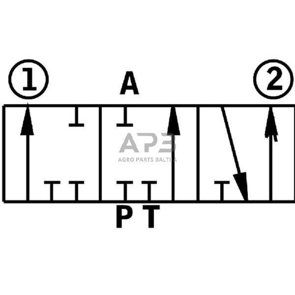 Hidraulinis skirstytuvas SD 11 – 2 sekcijų, 18/513L-AET, SD11218513 3 Hidraulinis skirstytuvas SD 11 – 2 sekcijų, 18/513L-AET, SD11218513 3
