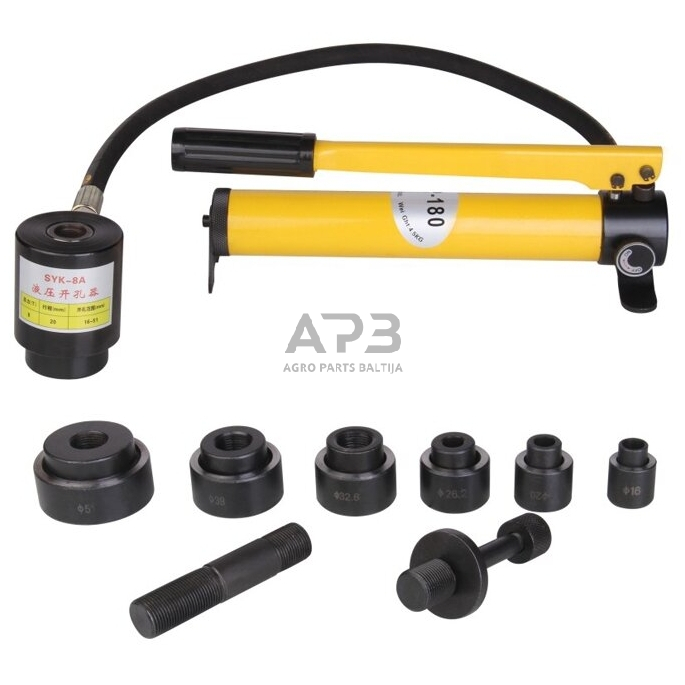 Hidraulinis skylių pramušėjas 8t 16-51mm Hidraulinis skylių pramušėjas 8t 16-51mm