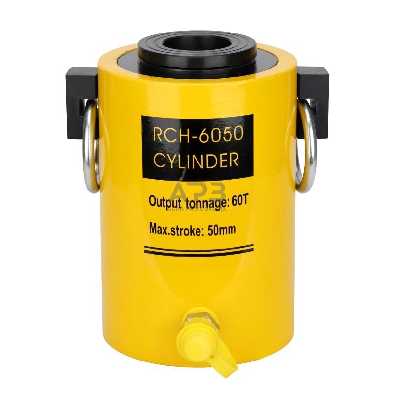 Hidraulinis cilindras 60t (50mm) su kiauryme Hidraulinis cilindras 60t (50mm) su kiauryme