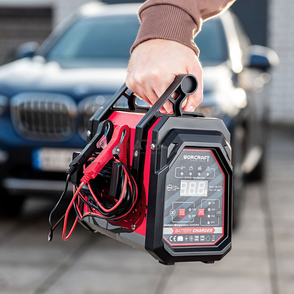 Įkroviklis akumuliatoriui 12/24V 20A 10-300Ah 7