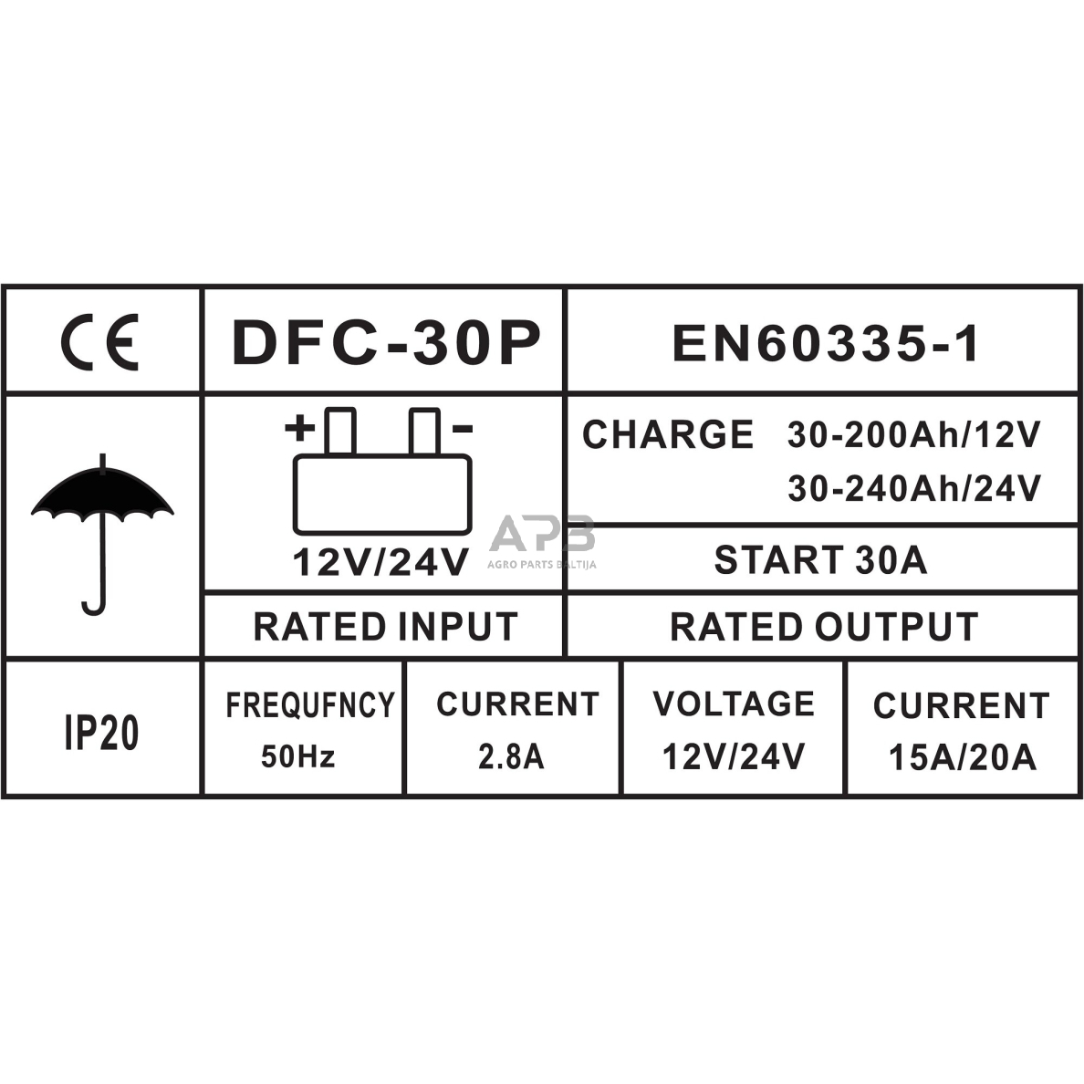 Įkroviklis akumuliatoriui 12/24V 27A 240Ah 5 Įkroviklis akumuliatoriui 12/24V 27A 240Ah 5