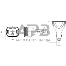 Įkrovimo kištukas USB 12V/5V LA60050CH