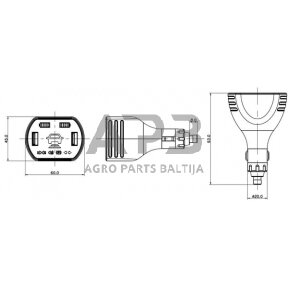 Įkrovimo kištukas USB 12V/5V LA60050CH