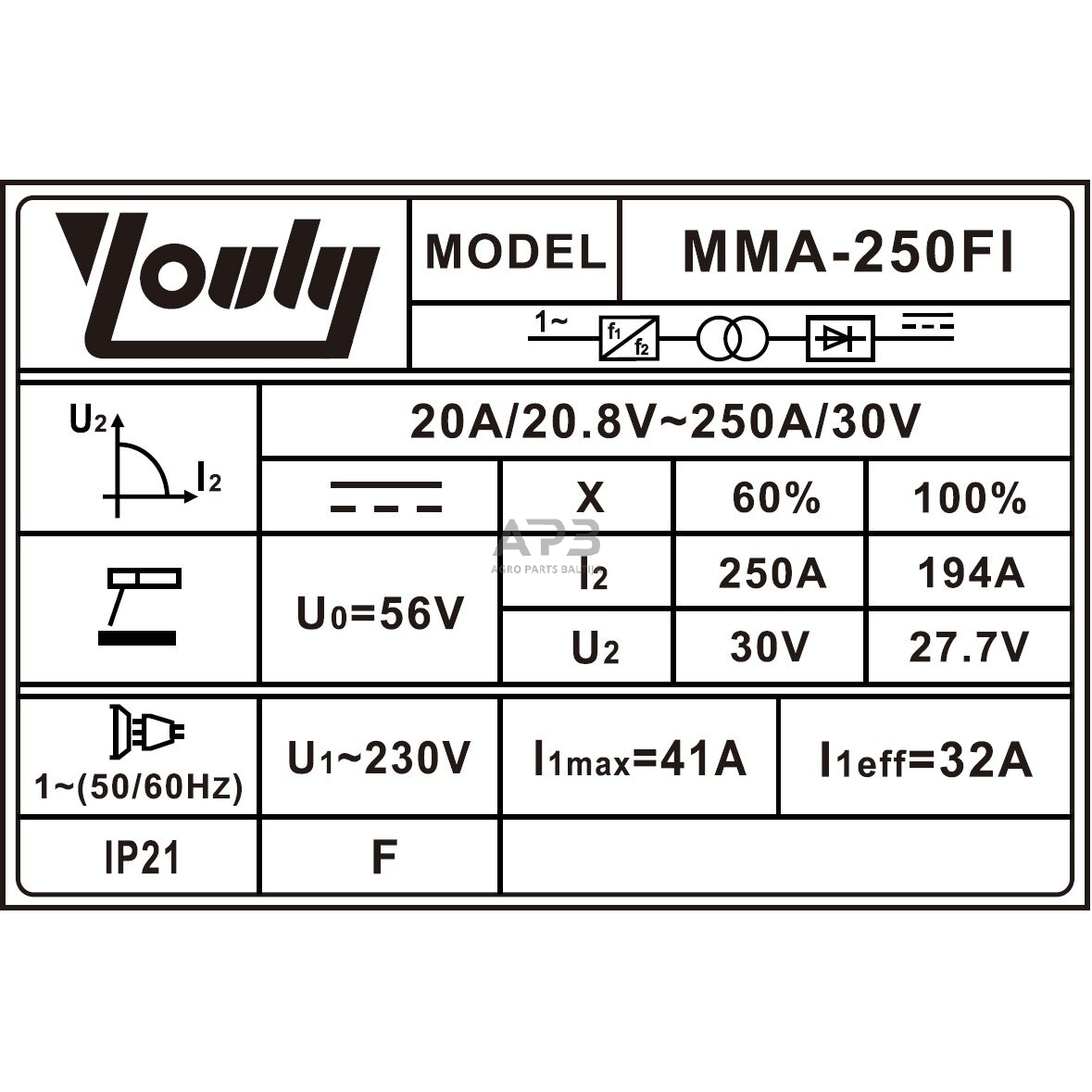 Inverterinis suvirinimo aparatas (IGBT) MMA 1 Inverterinis suvirinimo aparatas (IGBT) MMA 1
