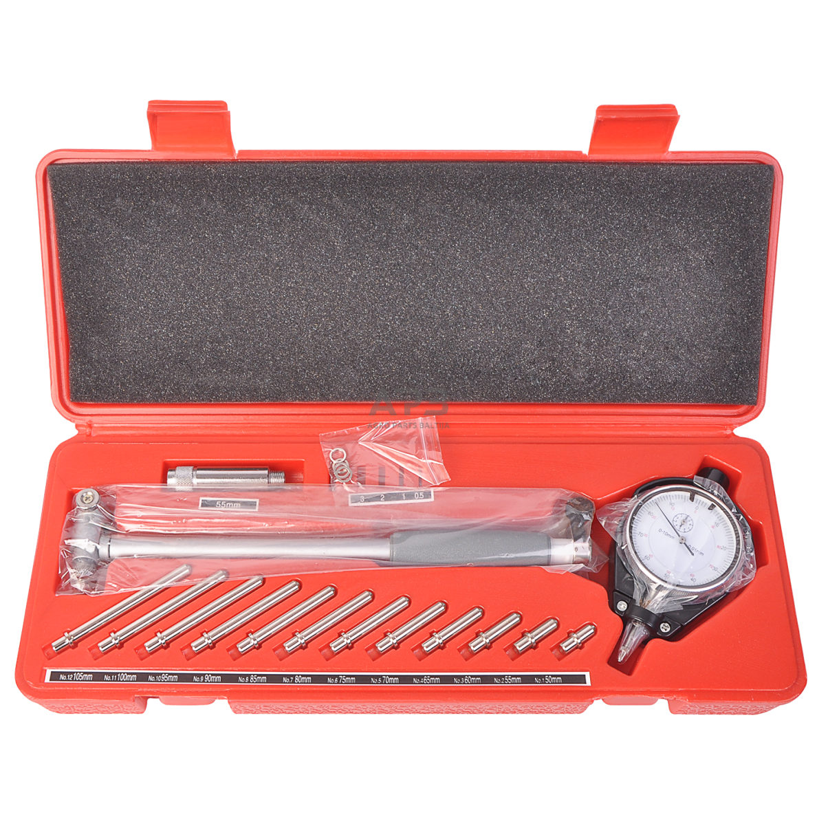 Indikatorius vidinio cilindro skersmeniui matuoti (50-150mm) 19vnt. Indikatorius vidinio cilindro skersmeniui matuoti (50-150mm) 19vnt.