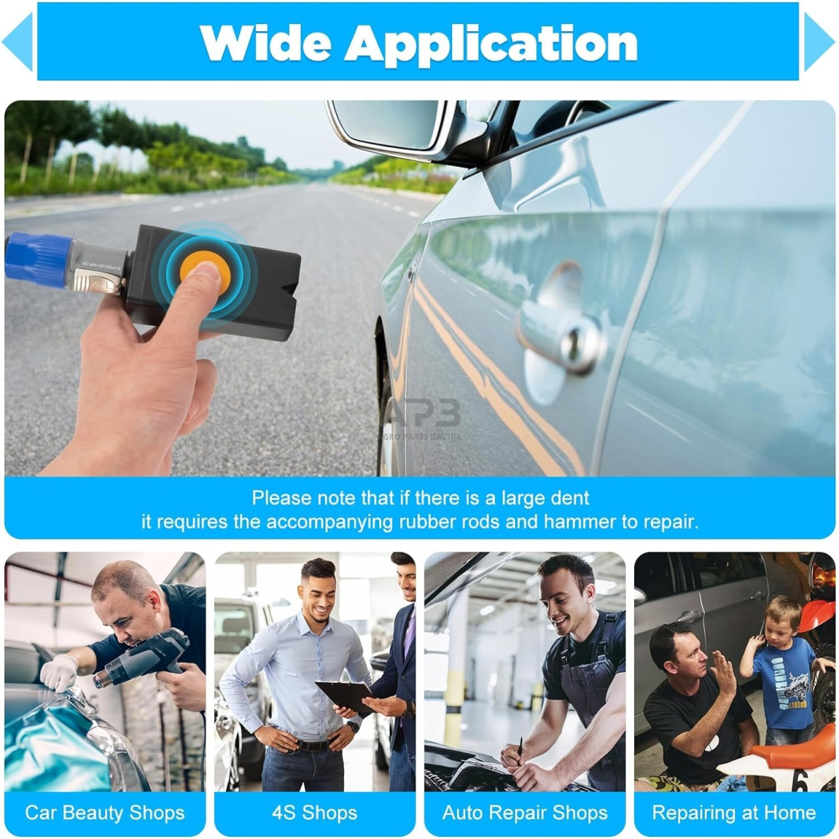 Indukcinis kaitintuvas kėbulo lyginimui 1000W 3 Indukcinis kaitintuvas kėbulo lyginimui 1000W 3