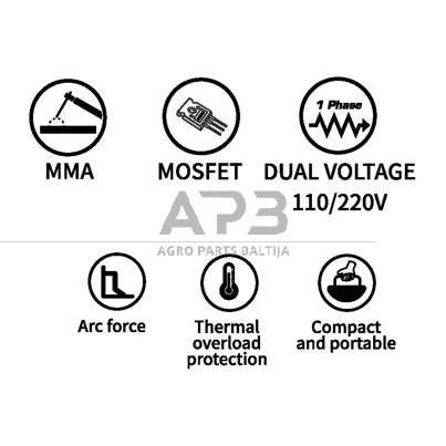 Inverterinis suvirinimo aparatas (IGBT) MMA Mosfet 2