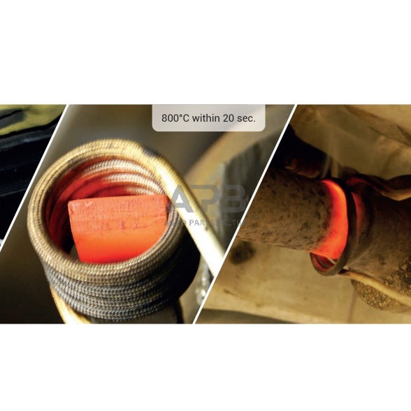 Indukcinis kaitintuvas 1.5kW su spiralių rinkiniu 5 Indukcinis kaitintuvas 1.5kW su spiralių rinkiniu 5