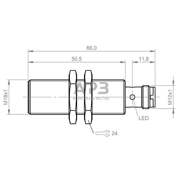 Indukcinis jutiklis Balluff BES044F 4