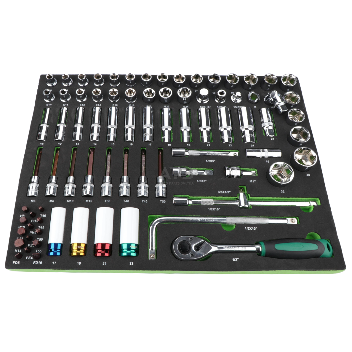 Įrankių rinkinys komplektas į spintelę 330vnt. (5 padėklai) 1 Įrankių rinkinys komplektas į spintelę 330vnt. (5 padėklai) 1