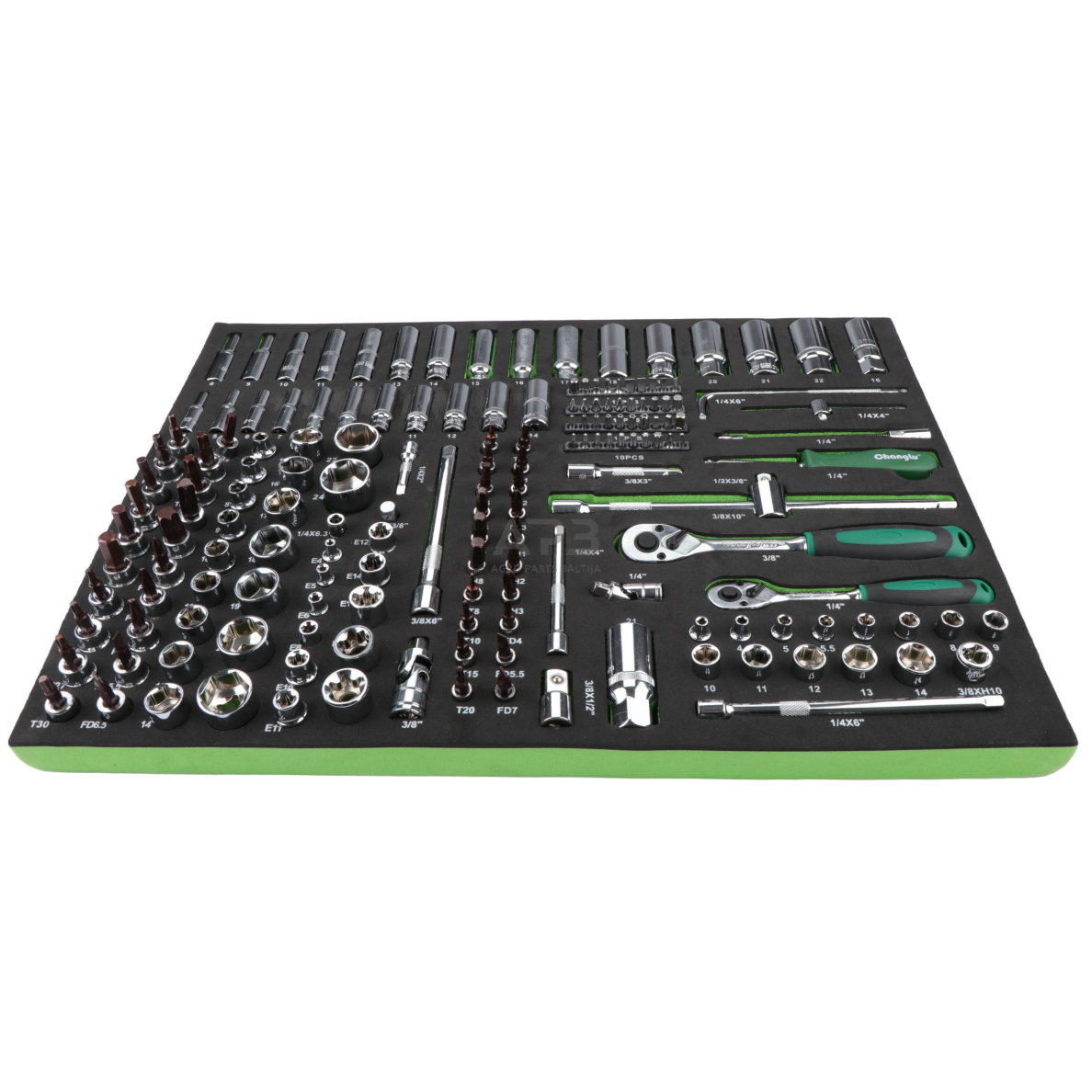 Įrankių spintelė 7-ių stalčių su įrankiais 5 komp. 330vnt 6