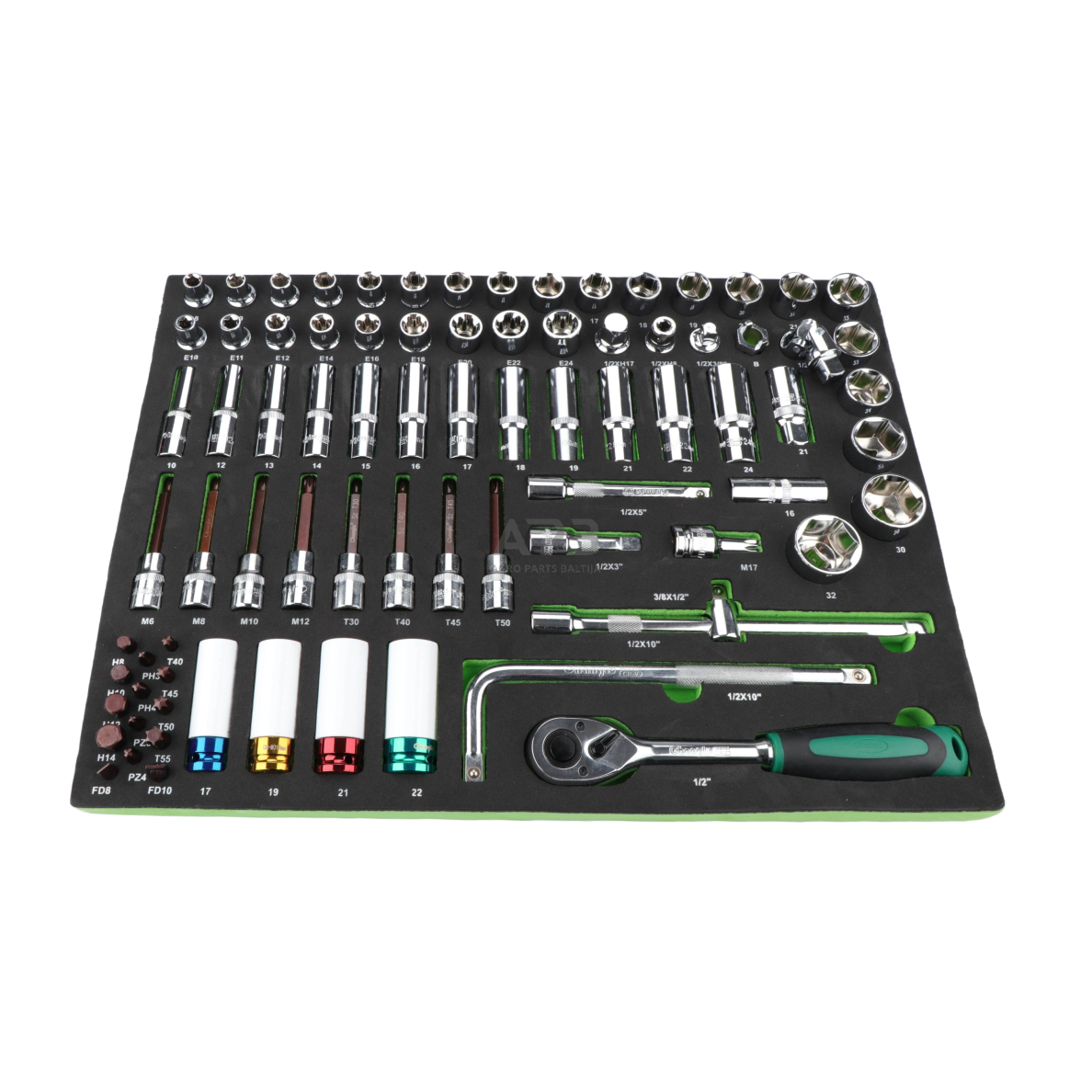 Įrankių spintelė 7-ių stalčių su įrankiais 5 komp. 330vnt 5 Įrankių spintelė 7-ių stalčių su įrankiais 5 komp. 330vnt 5