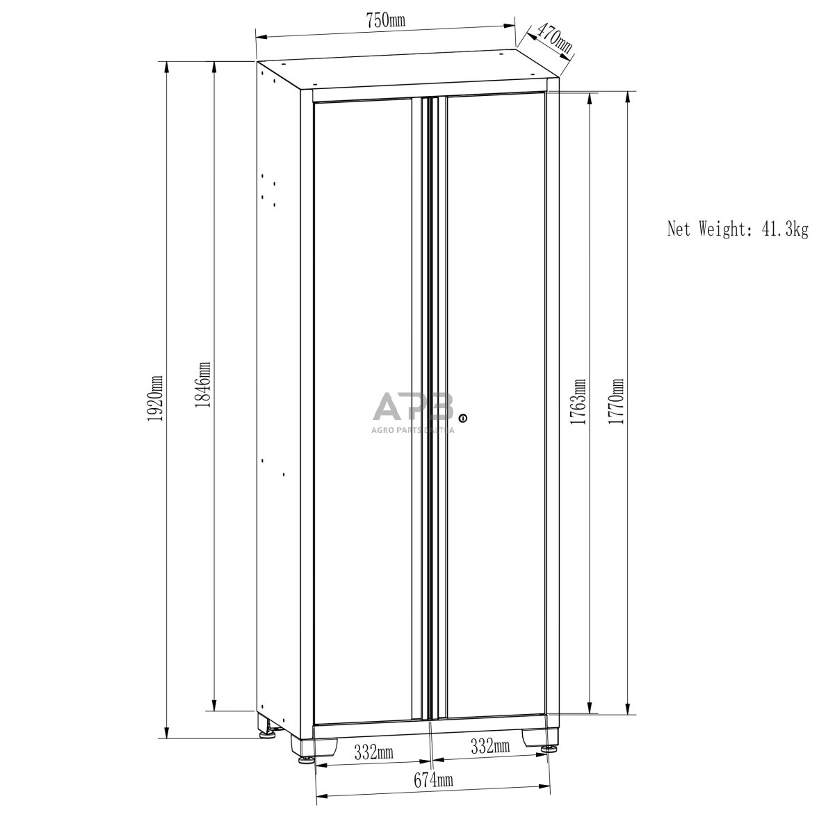 Įrankių spintelių komplektas 3