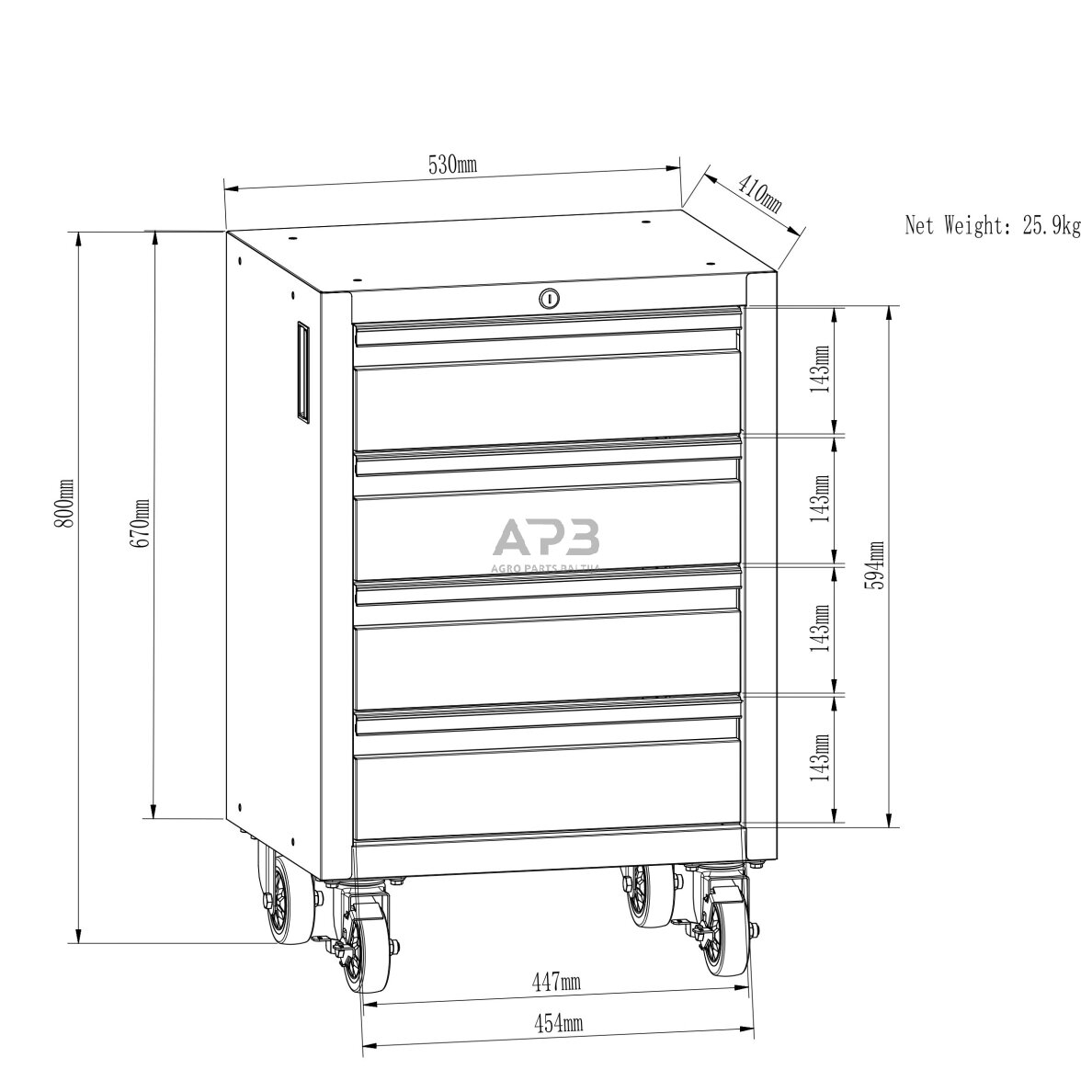 Įrankių spintelių komplektas 5 Įrankių spintelių komplektas 5