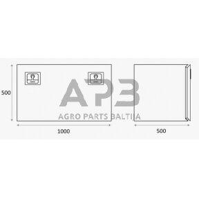 Įrankių dėžė metalinė Daken ZEN30, DK8Z3060