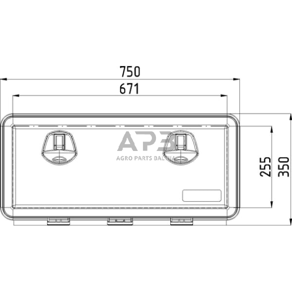 Įrankių dėžė 350x750x450mm, 74.5l, Daken DK81106 3 Įrankių dėžė 350x750x450mm, 74.5l, Daken DK81106 3