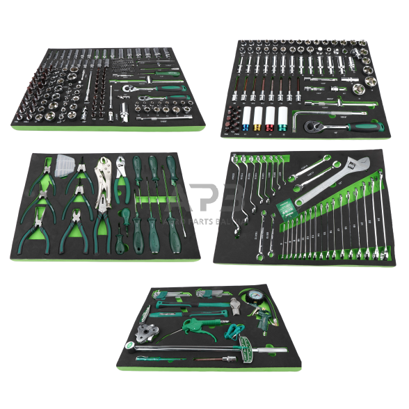 Įrankių rinkinys komplektas į spintelę 330vnt. (5 padėklai) Įrankių rinkinys komplektas į spintelę 330vnt. (5 padėklai)