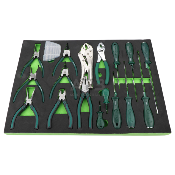 Įrankių spintelė 7-ių stalčių su įrankiais 5 komp. 330vnt 8