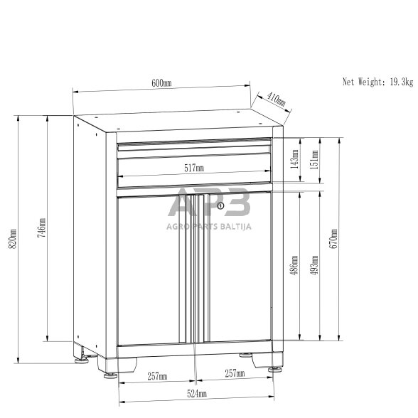 Įrankių spintelių komplektas 4 Įrankių spintelių komplektas 4