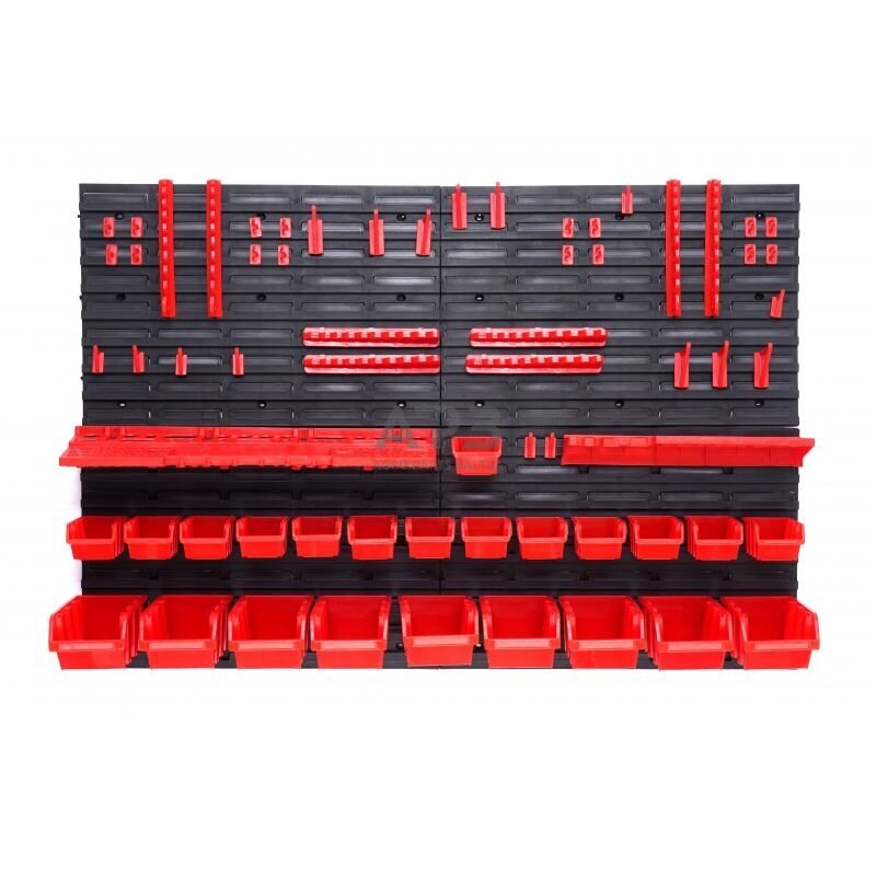 Įrankių stendas PVC (pakabinamas) su dėžutėmis ir laikikliais 43vnt. 4