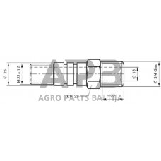 Įsukama jungtis 3/4" TC9-12 TC912