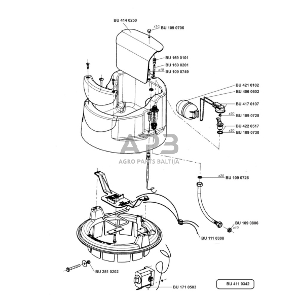 Išleidimo vožtuvas LA BUVETTE BU4210202 2 Išleidimo vožtuvas LA BUVETTE BU4210202 2