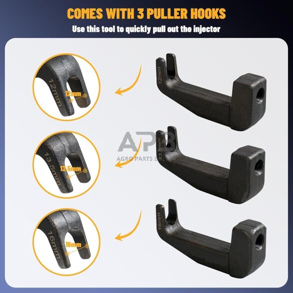 Išmušėjų rinkinys dyzeliniams purkštukams pneumatinis 27vnt. 4 Išmušėjų rinkinys dyzeliniams purkštukams pneumatinis 27vnt. 4