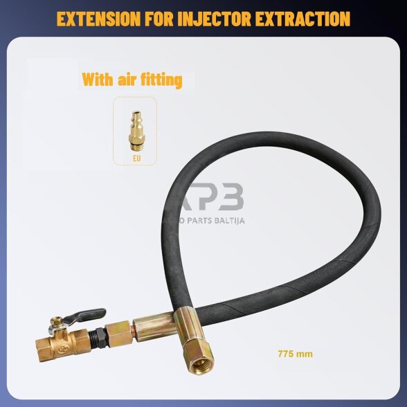 Išmušėjų rinkinys dyzeliniams purkštukams pneumatinis 27vnt. 5 Išmušėjų rinkinys dyzeliniams purkštukams pneumatinis 27vnt. 5