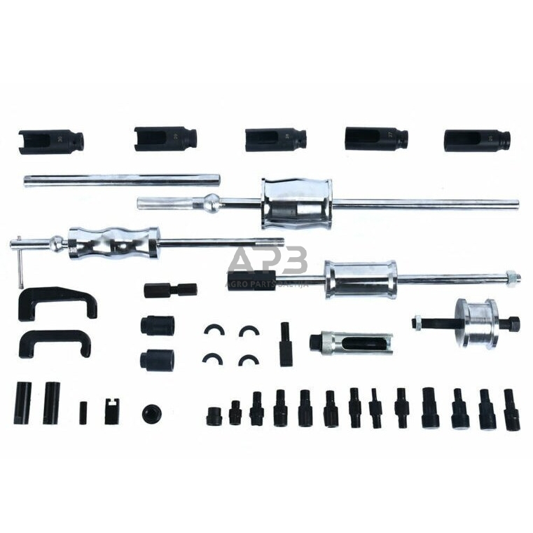 Išmušėjų dyzeliniams purkštukams rinkinys 40vnt. 1 Išmušėjų dyzeliniams purkštukams rinkinys 40vnt. 1