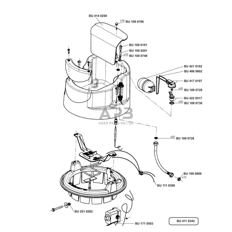 Išleidimo vožtuvas LA BUVETTE BU4210202 2 Išleidimo vožtuvas LA BUVETTE BU4210202 2