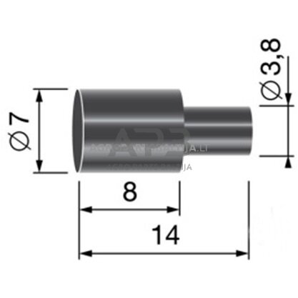 Troso įvorė 6,0 mm Troso įvorė 6,0 mm