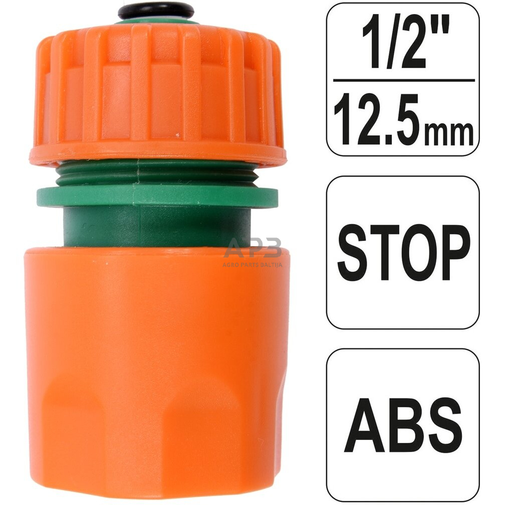 Jungtis su vožtuvu laistymo žarnai 1/2" Jungtis su vožtuvu laistymo žarnai 1/2"