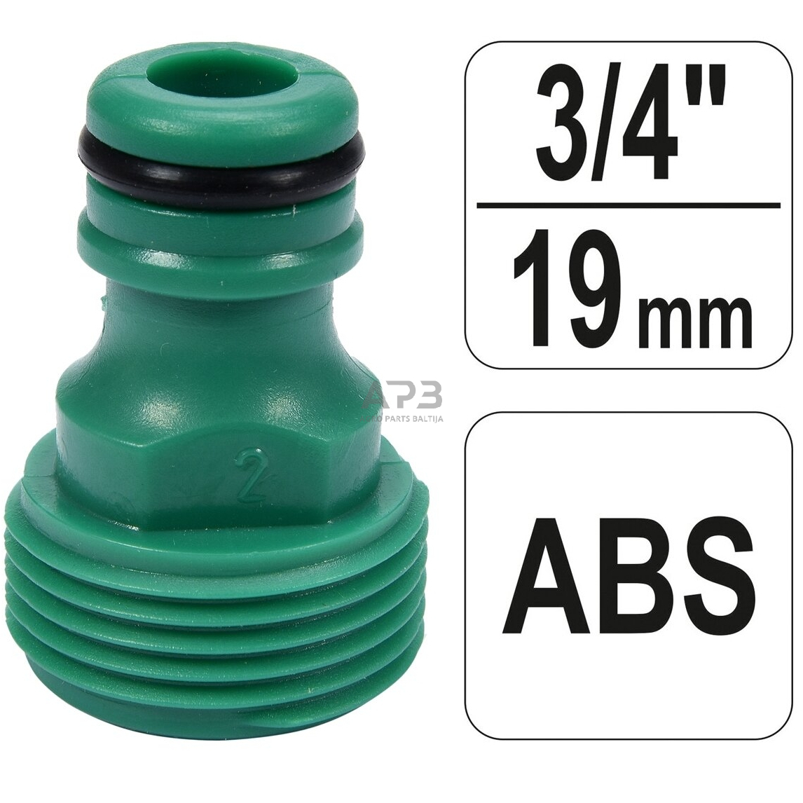 Jungtuvas laistymo žarnai 3/4" (iš.s.) Jungtuvas laistymo žarnai 3/4" (iš.s.)