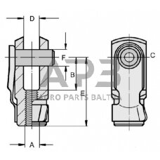 Jungtis G10 x 20 M10x1,25, CA98145